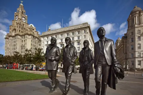 BBC Beatles statue in Liverpool