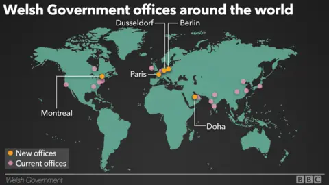 World Map of new offices