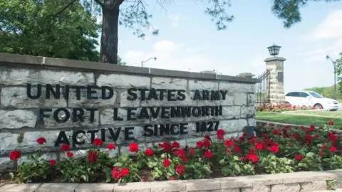 NICHOLAS KAMM Fort Leavenworth sign