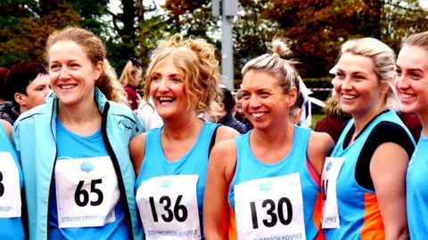 Strathcarron Hospice Fundraising 10k runners