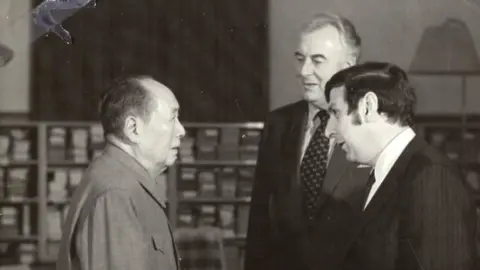 Stephen Fitzgerald Gough Whitlam and Stephen Fitzgerald meet Chairman Mao Zedong