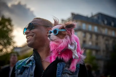 Kiran Ridley/Getty Images Tookie and his dog