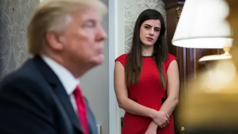 Madeleine Westerhout in the White House in 2018