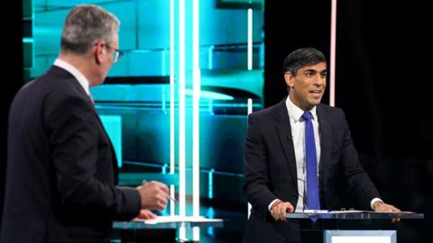 Starmer and Sunak on the ITV General Election debate