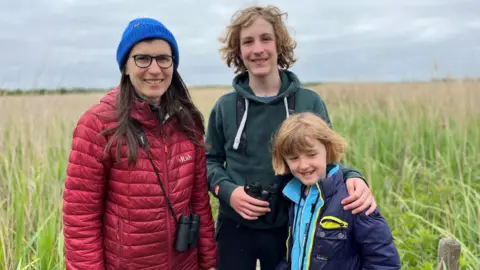 Shaun Whitmore/BBC Family at Hickling Broad, Norfolk