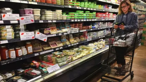 Getty Images A shopper in Toronto, Canada