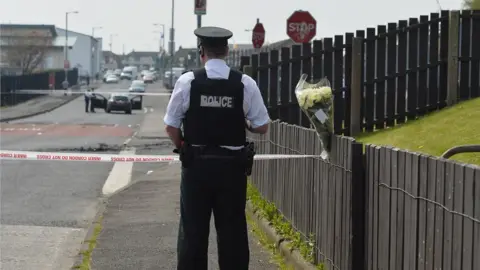 PAcemaker Police officer at the scene of the shooting of Lyra McKee
