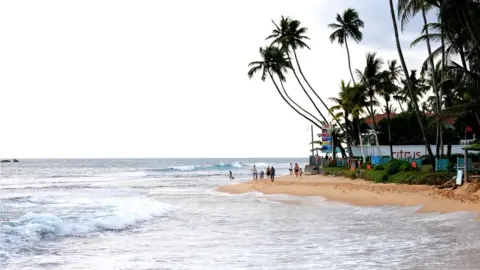 A Beach in Sri Lanka.