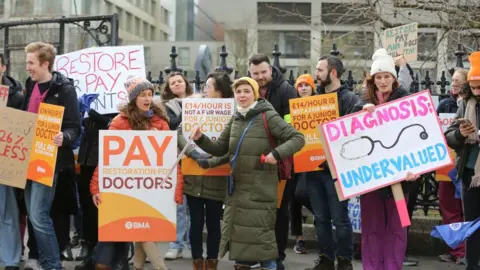 Getty Images Junior doctors strike