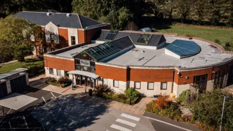 Ashgate Hospice An aerial shot of the exterior of Ashgate Hospice.