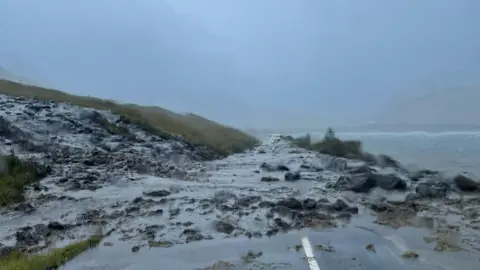 Adrian Clossick Landslide on A87