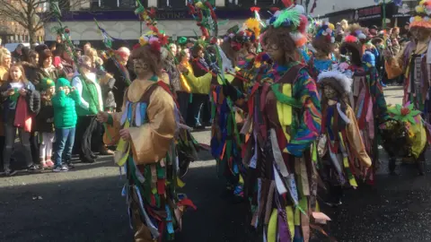 A colourful parade in Derry