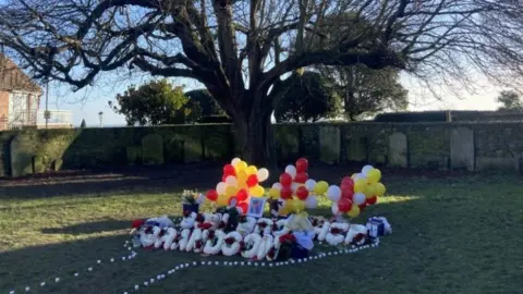 Flowers from William Brown's funeral