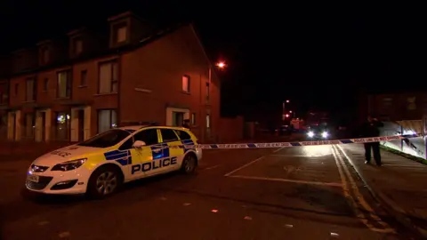 police car at lavinia square
