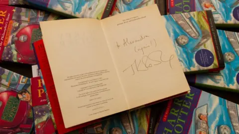 Emma Errington/Hansons Auctioneers Harry Potter signed book