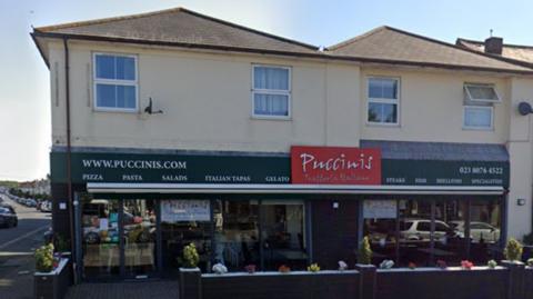 The front of Puccinis restaurant in Southampton