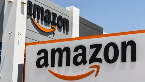 Amazon logo on a building