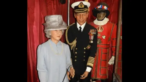 Gilbert Baitson Waxwork models of the Queen and Prince Philip