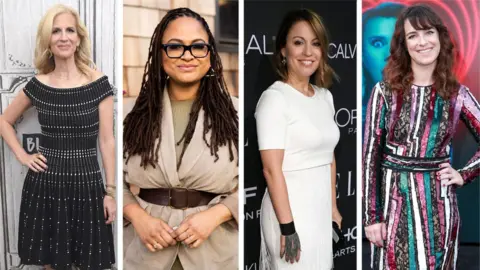 Getty Images From left: Directors Abby Kohn, Ava DuVernay, Kay Cannon, and Susanna Fogel