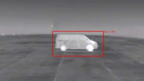 BBC image of bus in dark