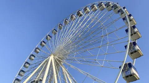 Giant Wheel attraction on Marine Parade in Great Yarmouth