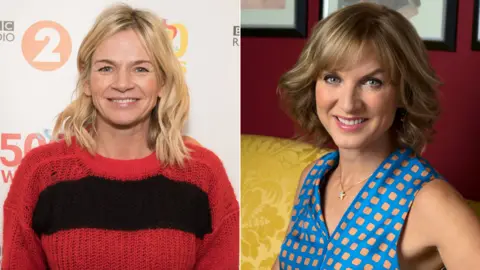 Zoe Ball and Fiona Bruce