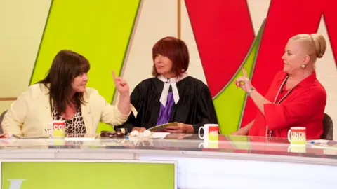 Ken McKay/ITV/REX/Shutterstock Coleen Nolan, Janet Street-Porter and Kim Woodburn on Loose Women