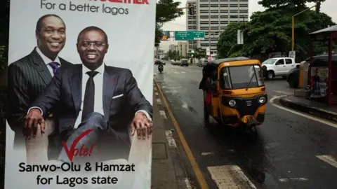 AFP The governor race in the largest city of Lagos is among those highly contested