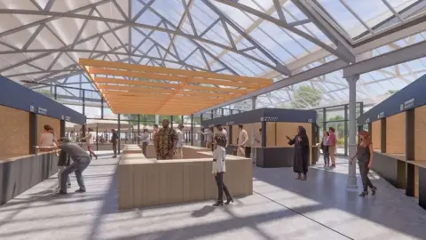 Kirklees Council Impression of Dewsbury Market