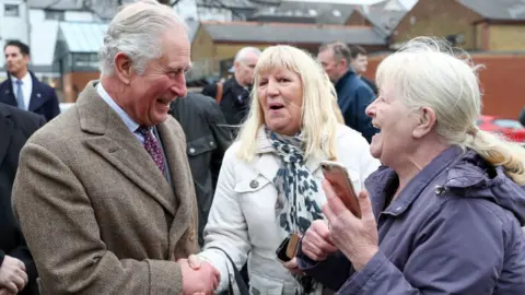 Getty Images Prince Charles in Pontypridd