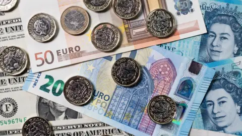 Getty Images Pounds and euros