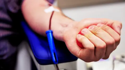 Getty Images Donor giving blood