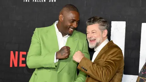 Noam Galai Idris Elba and Andy Serkis