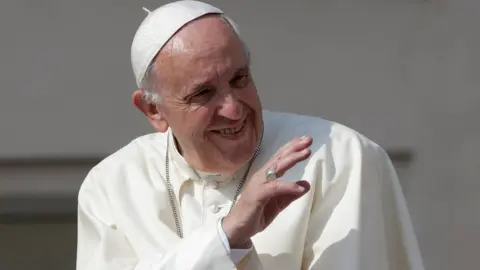 Reuters Pope Francis waves during his general audience in Saint Peter's square at the Vatican, on 14 June