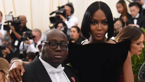 Getty Images Edward Enninful and Naomi Campbell