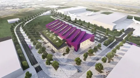 BBC CGI of planned National Manufacturing Institute Scotland (NMIS) facility