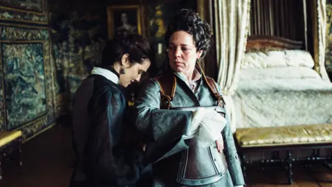 Fox Rachel Weisz and Olivia Colman in The Favourite