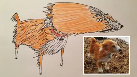 Hercule Van Wolfwinkle Cartoon of a dog