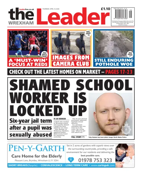 Wrexham Leader Wrexham Leader front page