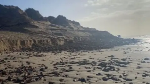 Damage to Formby sand dunes