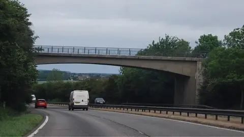 N Chadwick/Geograph Bridge over the A1, Wothorpe