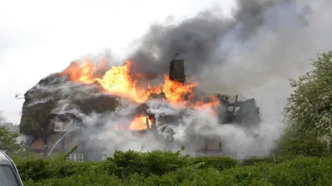 Anthony Oliver Thatched cottage fire, Wimborne