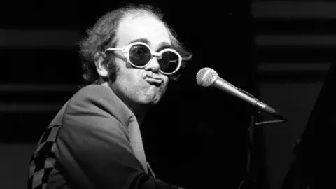Getty Images Elton John in 1977