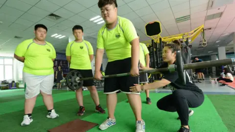 VCG/Getty Images Obese students in gym