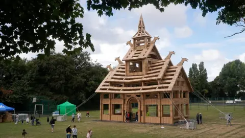 Getty Images Grossetête cardboard Viking church, West Kirby