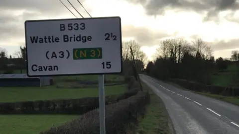 Wattle Bridge road sign