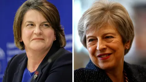 EPA/afp Arlene Foster Theresa May