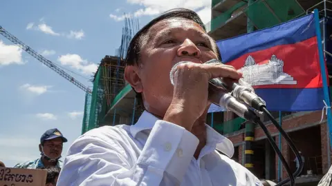 Getty Images Kem Sokha, Cambodia's main opposition figure