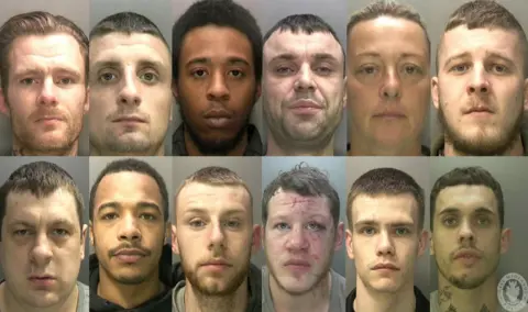 West Midlands Police  The gang members sentenced