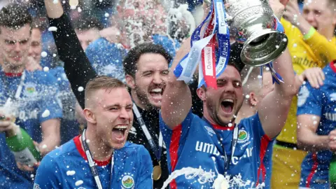 Linfield are the Irish Premiership champions